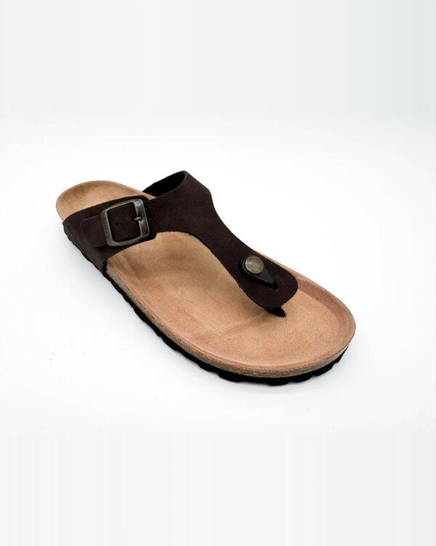 Vegane thies ® Eco Bio Thong Sandale aus rec. PET mit Kork-Tieffussbett – Ansicht 2
