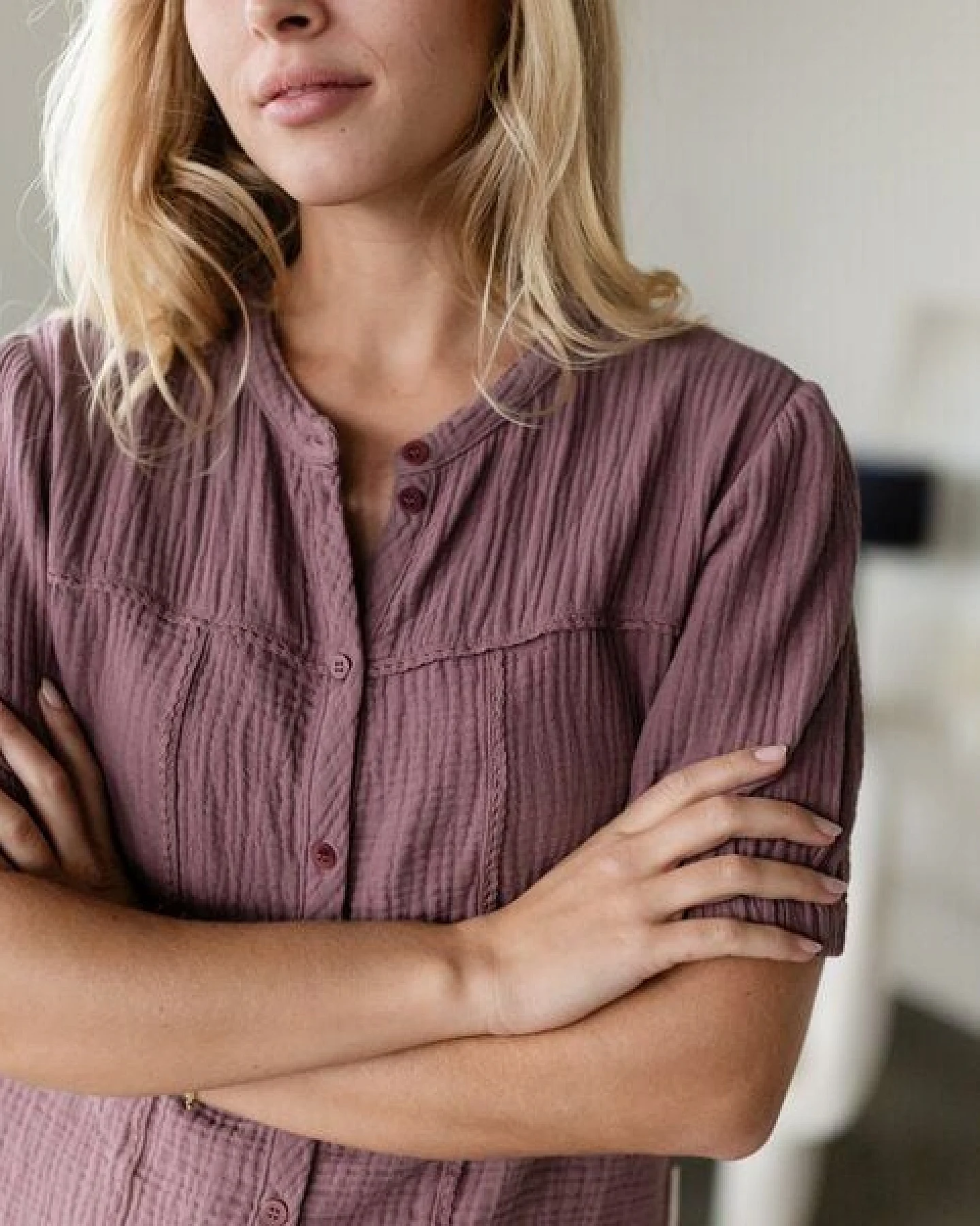 NORDLICHT Musselin Bluse Emi aus 100% Bio-Baumwolle – Ansicht 2