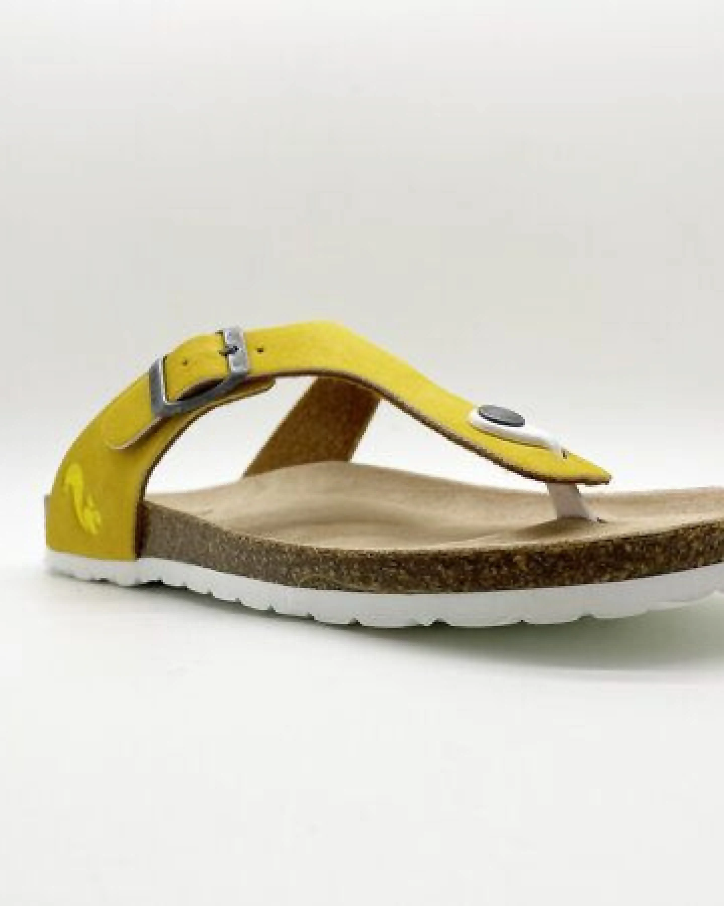 Vegane thies ® Eco Bio Thong Sandale aus rec. PET mit Kork-Tieffussbett – Ansicht 2