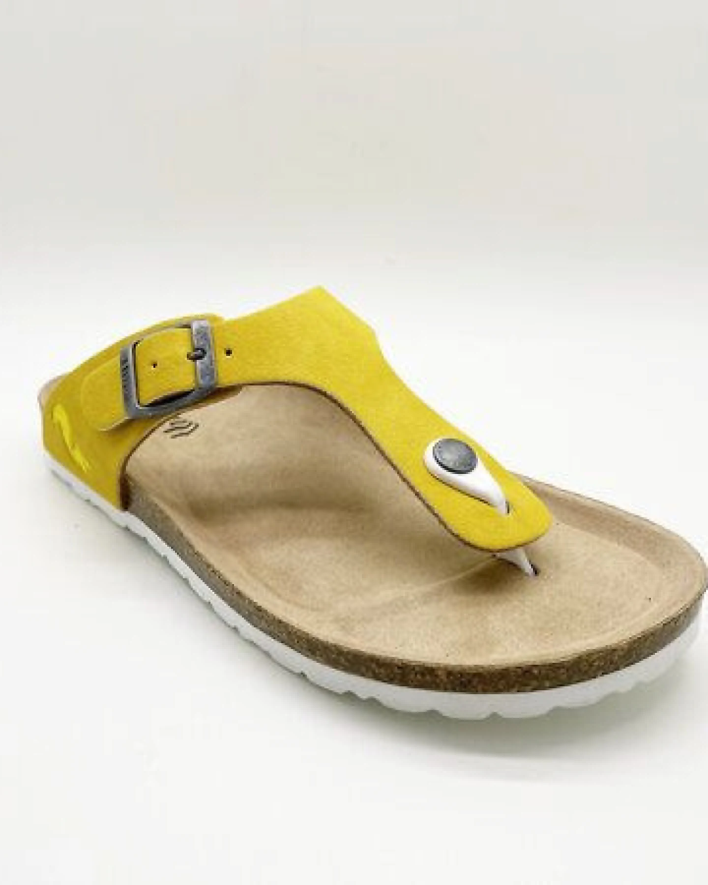 Vegane thies ® Eco Bio Thong Sandale aus rec. PET mit Kork-Tieffussbett – Ansicht 3