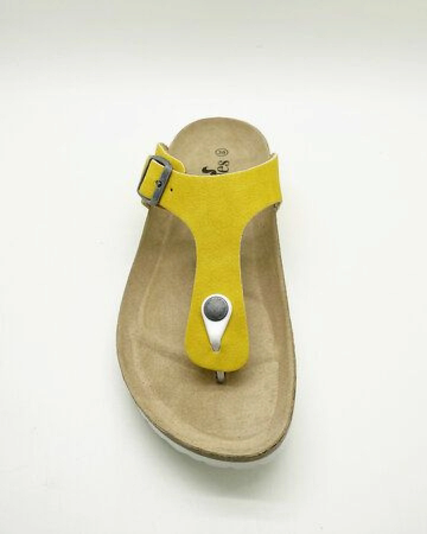 Vegane thies ® Eco Bio Thong Sandale aus rec. PET mit Kork-Tieffussbett – Ansicht 4