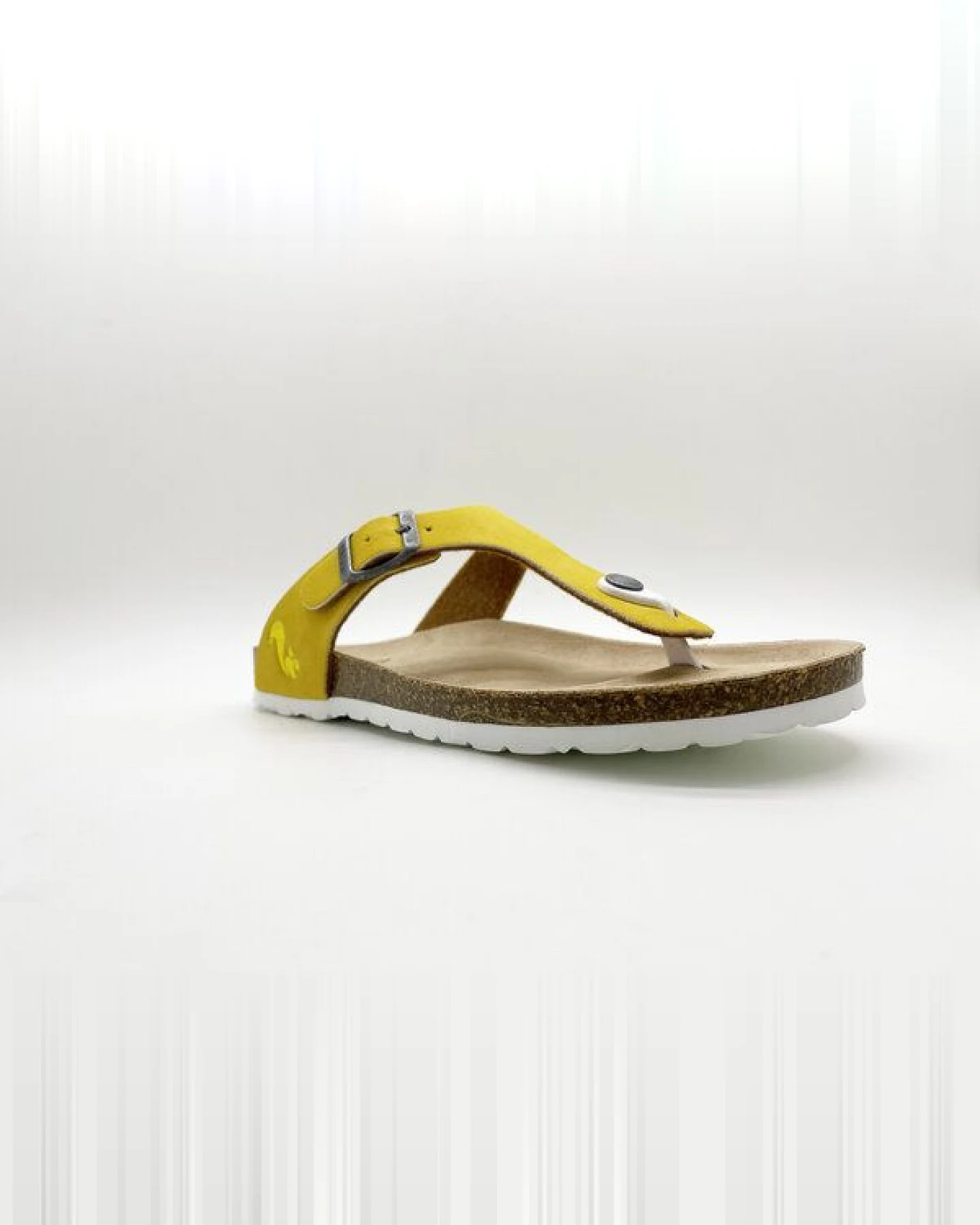 Vegane thies ® Eco Bio Thong Sandale aus rec. PET mit Kork-Tieffussbett – Ansicht 2