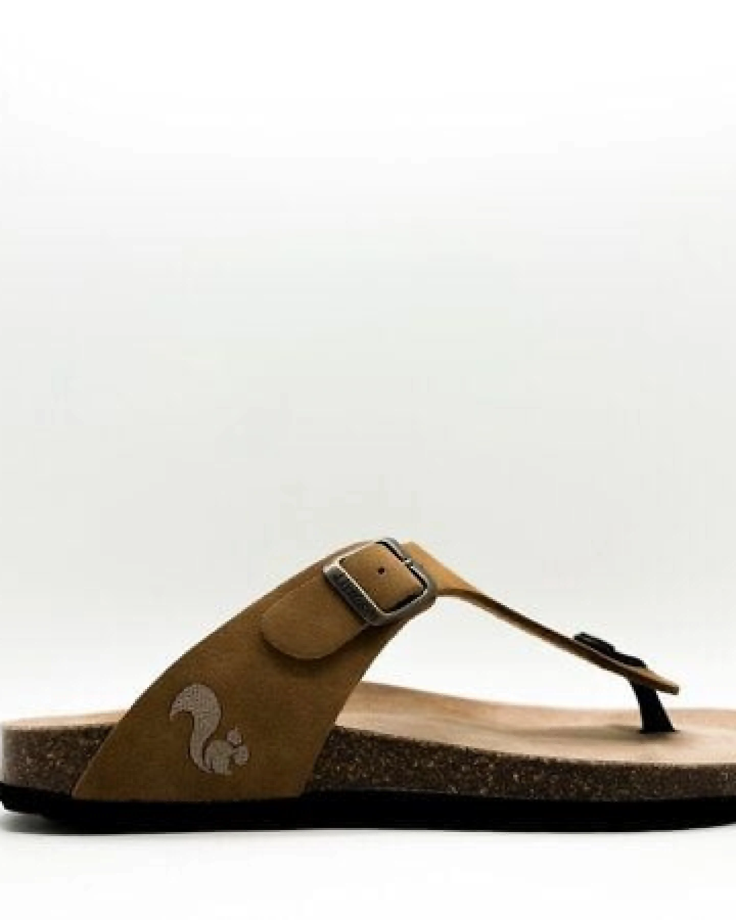 Vegane thies ® Eco Bio Thong Sandale aus rec. PET mit Kork-Tieffussbett – Ansicht 2