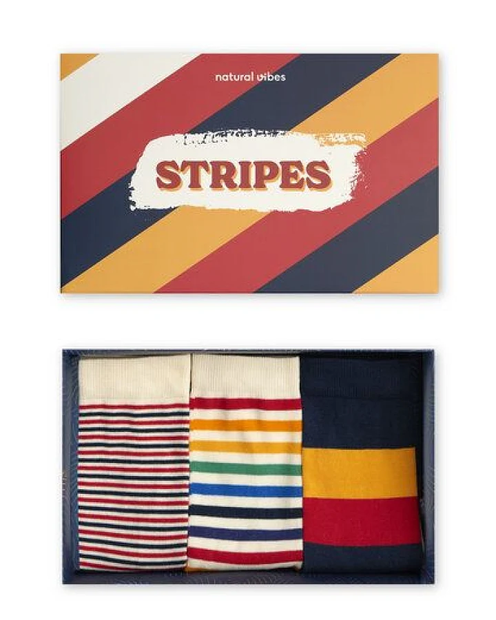 Natural Vibes 3-Pack Stripes Bio GOTS