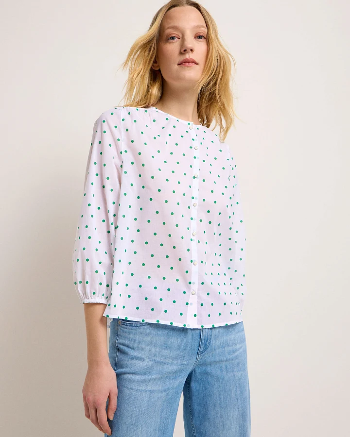 Bluse Print Polka Dots