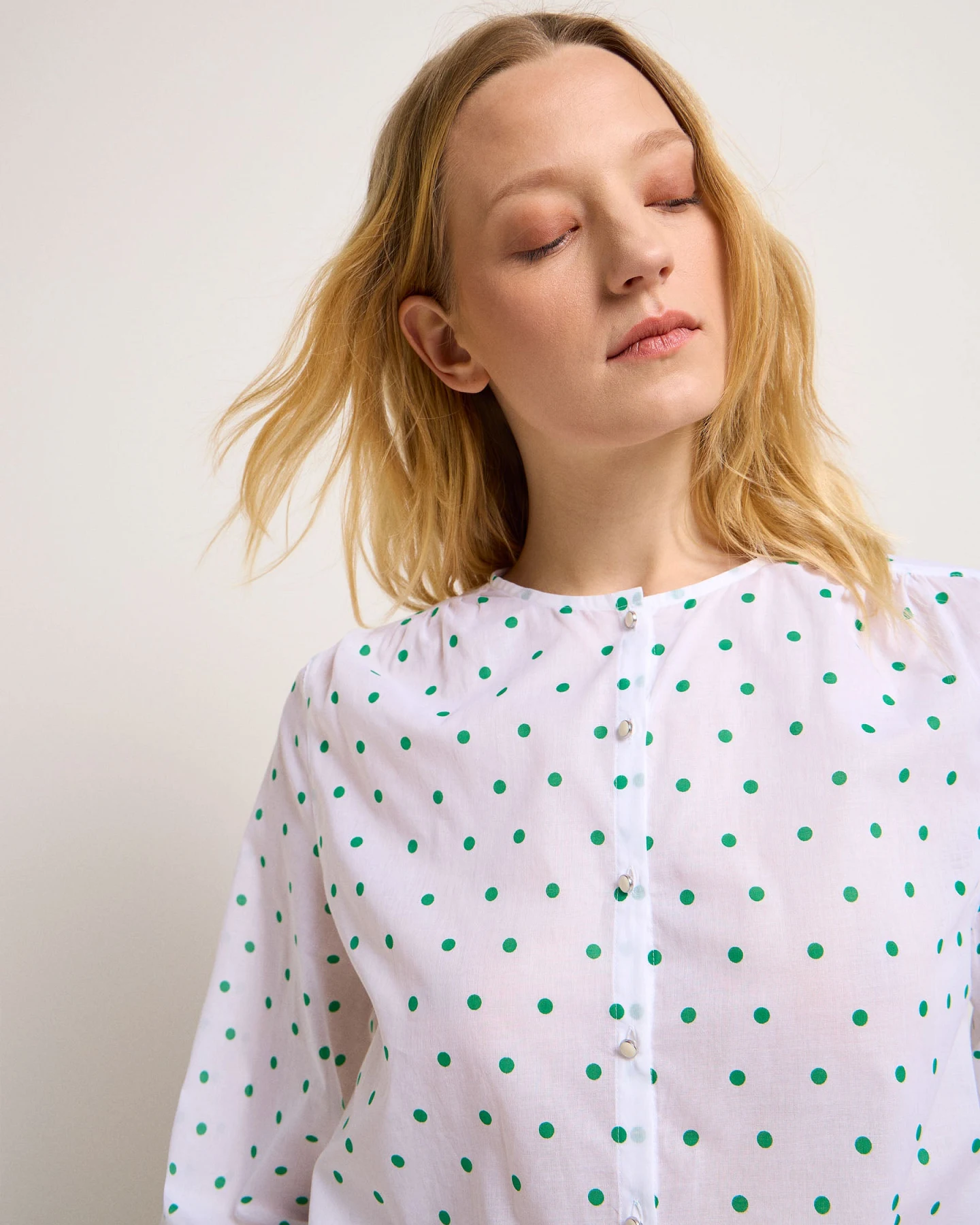Bluse Print Polka Dots – Ansicht 3
