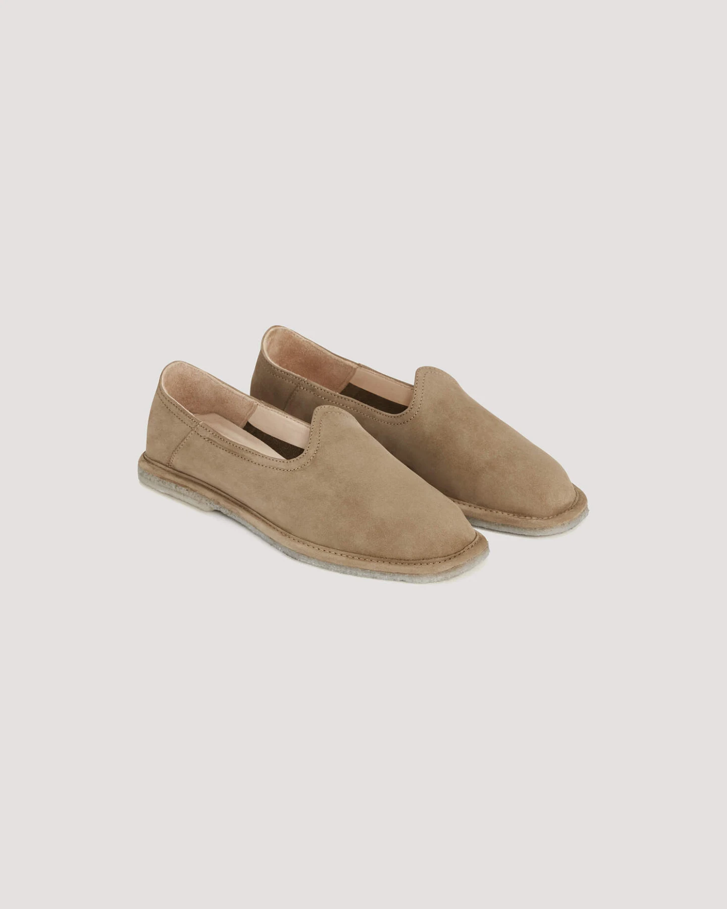 hessnatur Damen Slipper aus chromfrei gegerbtem Nubuk-Leder - braun - Größe 41 – Ansicht 3