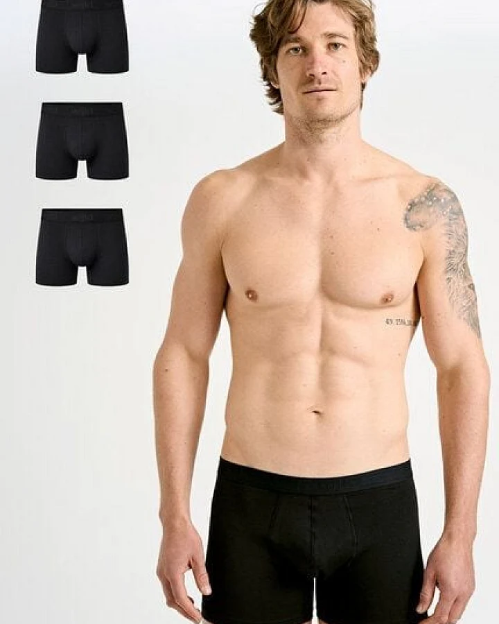 wijld Boxershorts aus Holz (3er-Pack) - "MANNY" black