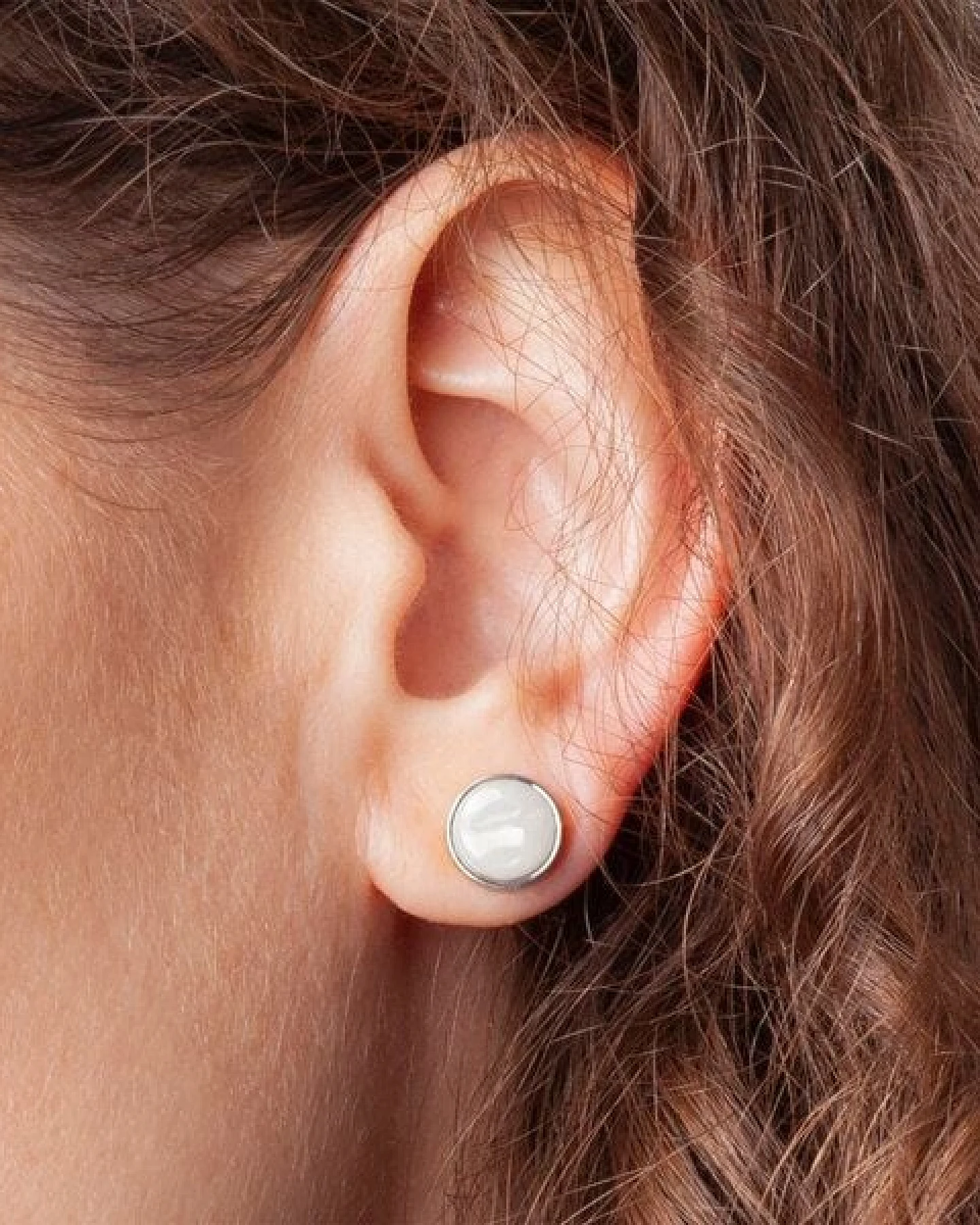ALEXASCHA Edelstahl Ohrstecker mit Glasstein – Ansicht 3