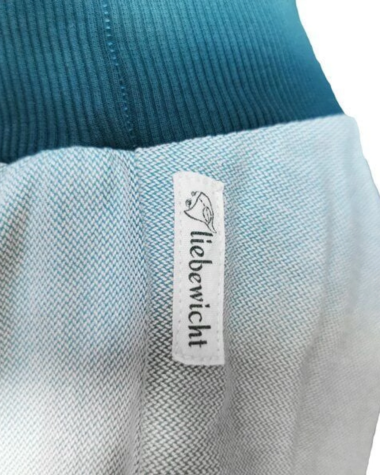 liebewicht Feste Yogahose Sarouelhose Pumphose türkis aus Biobaumwolle Gr.56-116 – Ansicht 4