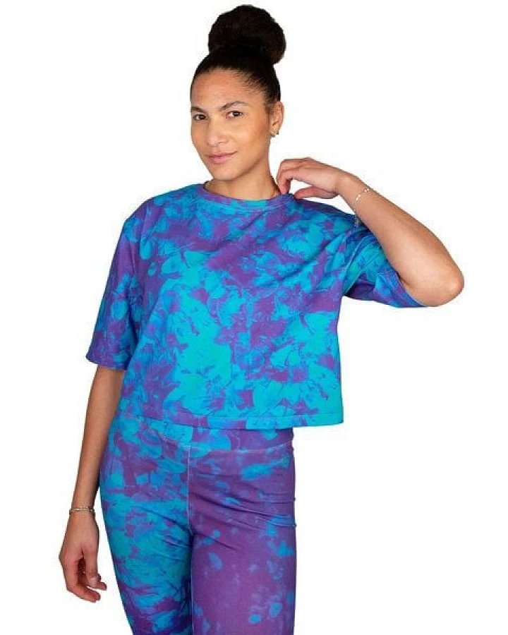 ÆVRIL Damen Crop Top // Avril Print // Bio-Baumwolle