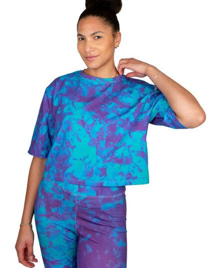 ÆVRIL Damen Crop Top // Avril Print // Bio-Baumwolle