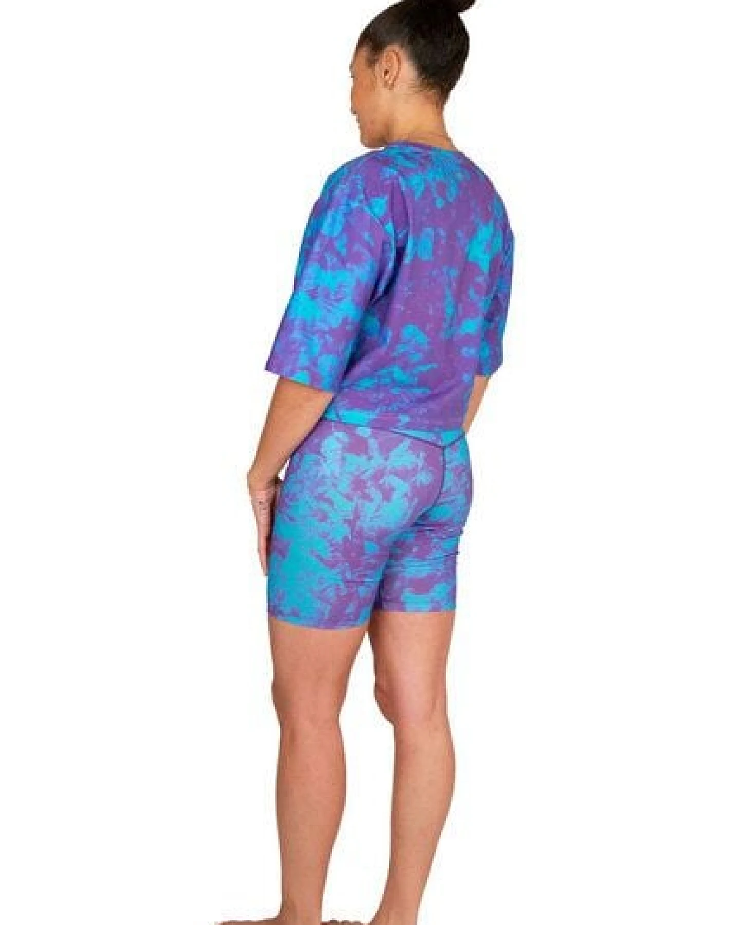 ÆVRIL Damen Crop Top // Avril Print // Bio-Baumwolle – Ansicht 4