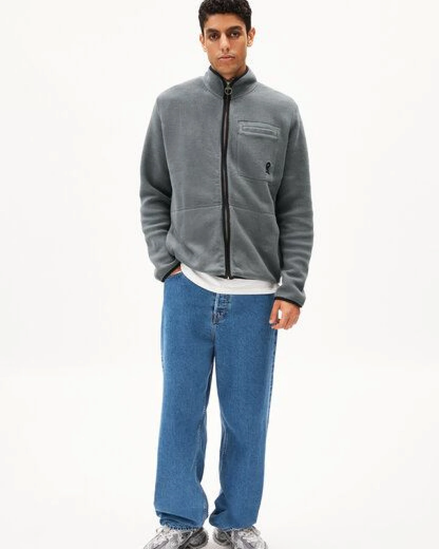 ARMEDANGELS AABLEO FLEECE Herren Fleecejacke aus Bio-Baumwolle – Ansicht 4