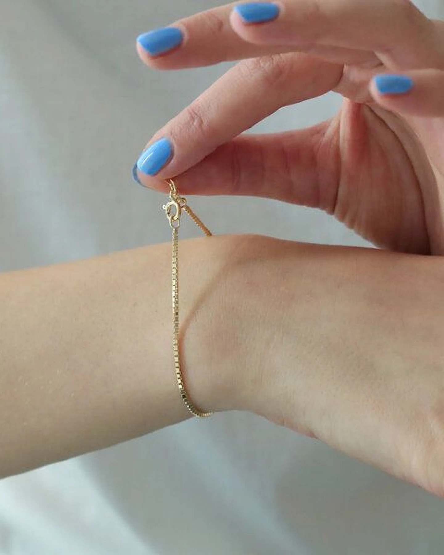 BELLYBIRD Jewellery Armband - Venezianer, zarte Kettenglieder/ Silber/ Silber vergoldet – Ansicht 4
