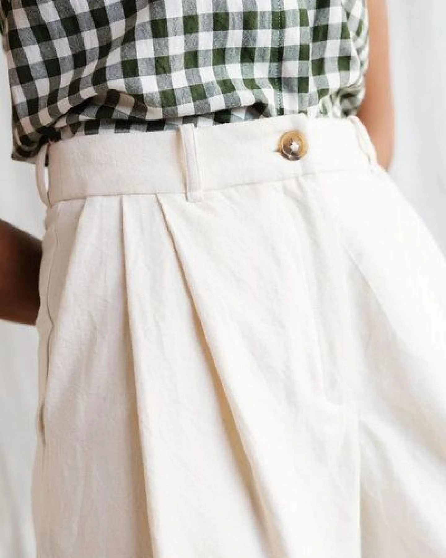 Jyoti - Fair Works Bio-Baumwoll Culotte Awasi Ecru – Ansicht 4