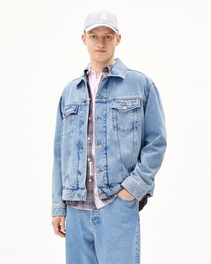 ARMEDANGELS TRAAKA Herren Jeansjacke aus recycelter Baumwolle