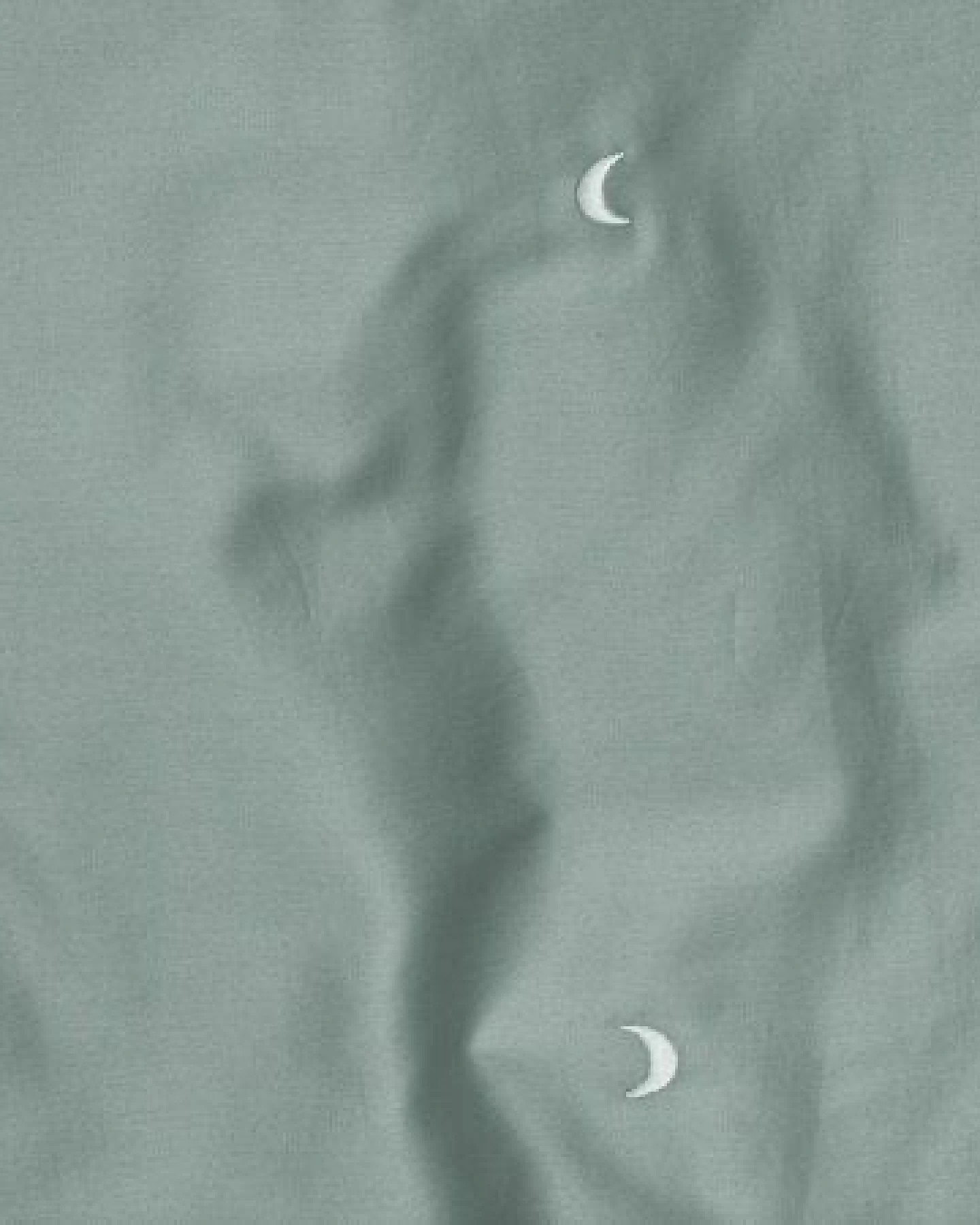 Kissenbezug Sea Green Moon "Yumeko" aus Baumwollsatin – Ansicht 4