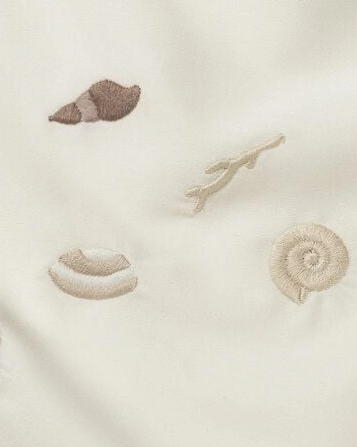 Kissenbezug Seashell "Yumeko" aus Baumwollsatin – Ansicht 4