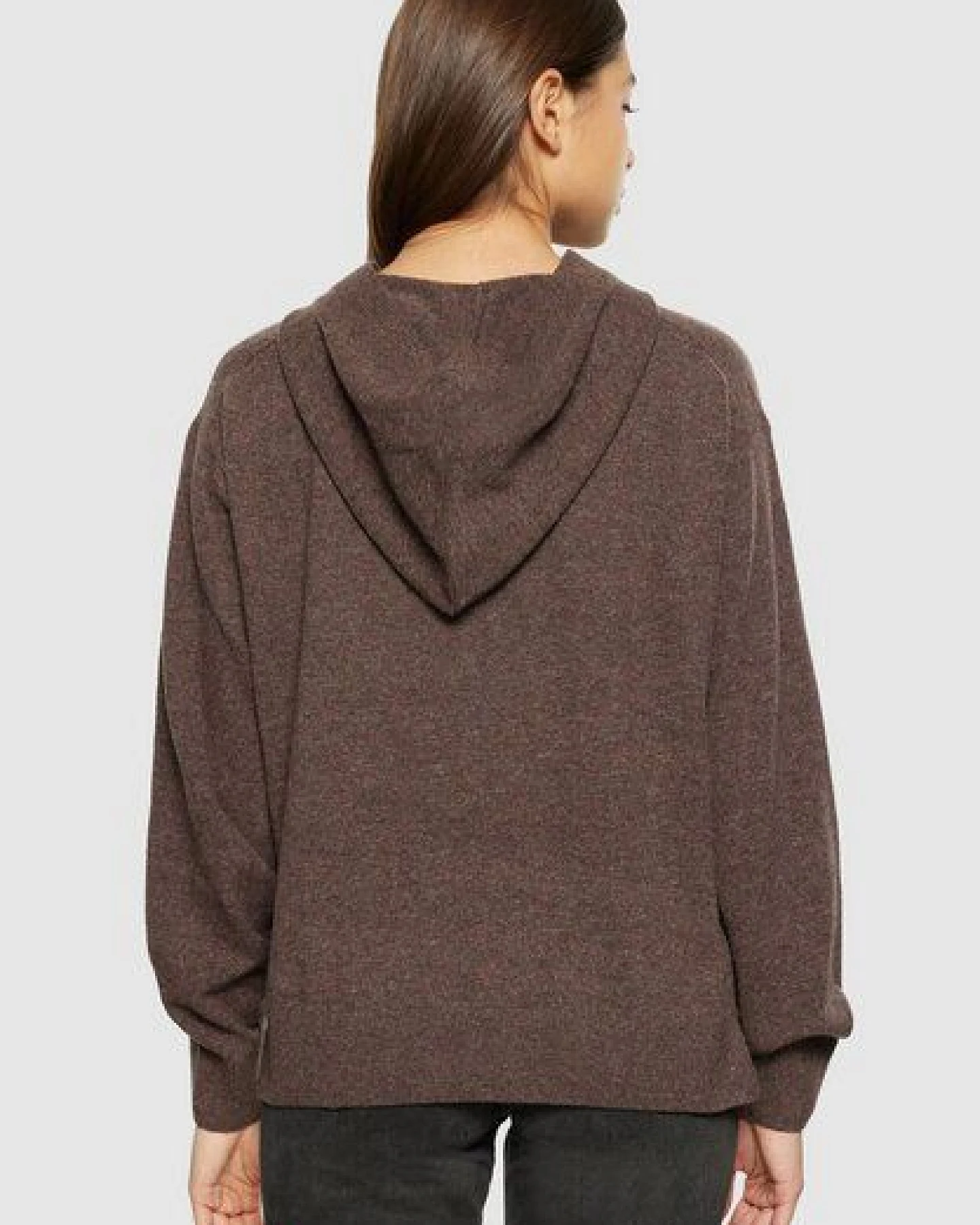 KnowledgeCotton Apparel Lambswool Hood Knit - Strickhoodie aus Schurwolle – Ansicht 2