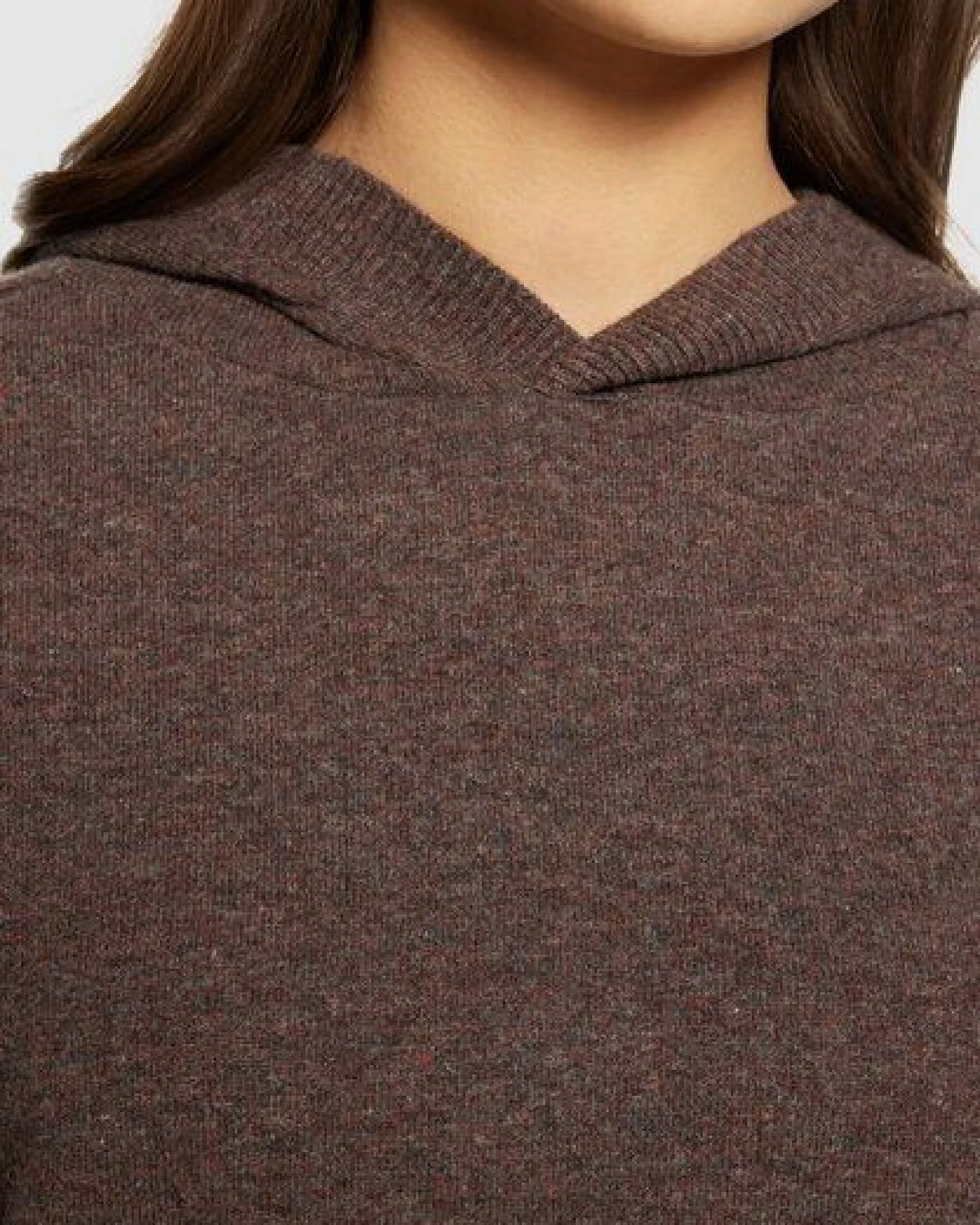KnowledgeCotton Apparel Lambswool Hood Knit - Strickhoodie aus Schurwolle – Ansicht 3