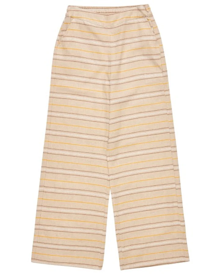 Mazine - Women's Striped Linen-Mix Pants - Freizeithose Gr XS beige
