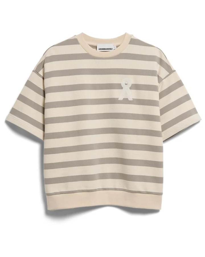 ARMEDANGELS - Women's Bamikaa Stripe Sweat - T-Shirt Gr XS beige
