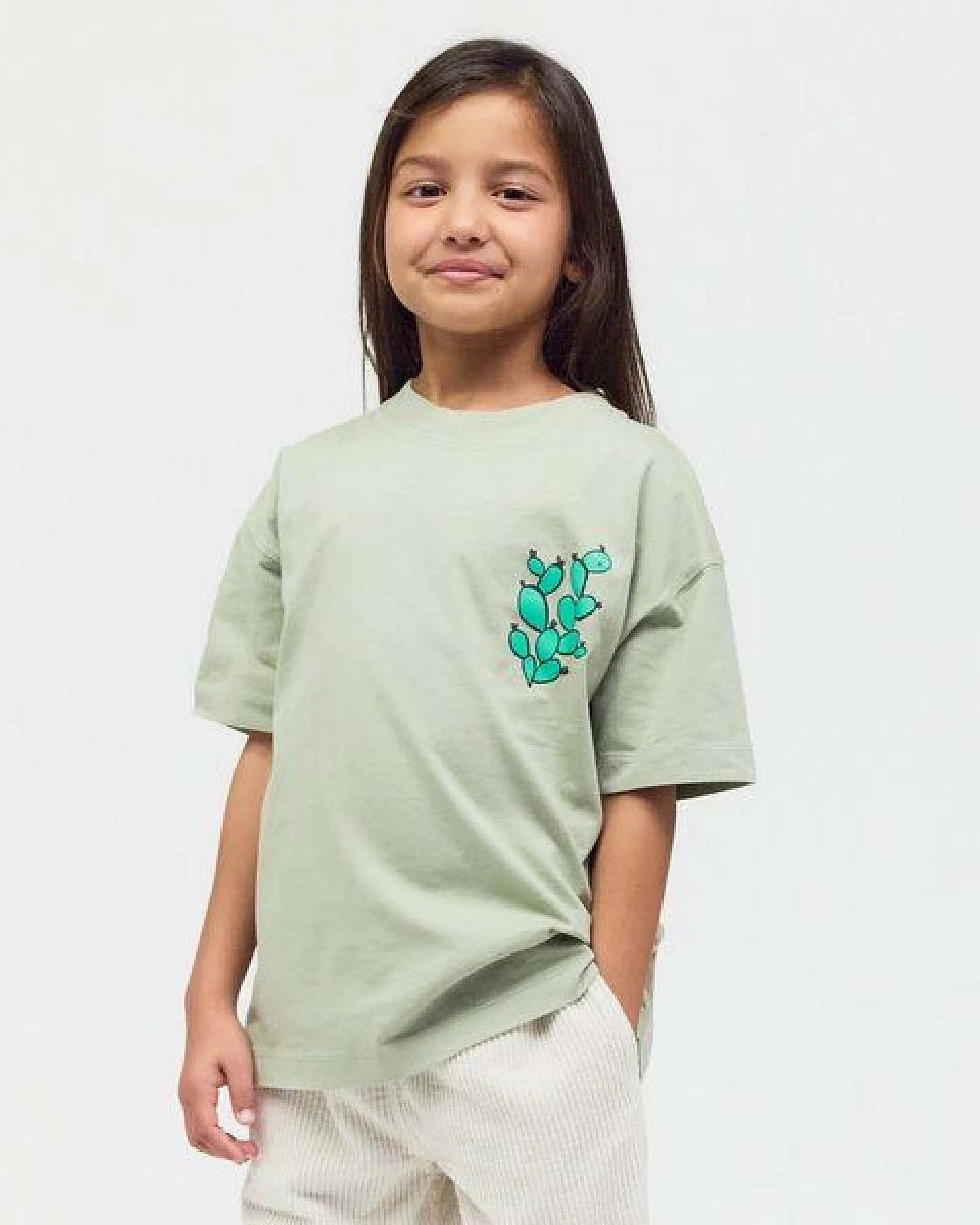 PlayPlayPauly CHECKER TOBI Regenwurm Unisex Kinder T-Shirt aus Bio-Baumwolle – Ansicht 2
