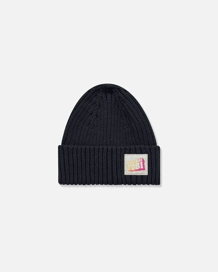 PlayPlayPauly CHECKER TOBI Logo Unisex Kinder Mütze Unisex aus Bio-Baumwolle
