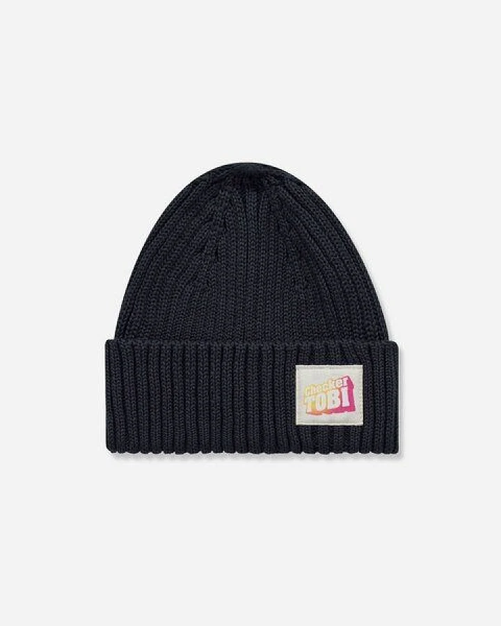 PlayPlayPauly CHECKER TOBI Logo Unisex Kinder Mütze Unisex aus Bio-Baumwolle