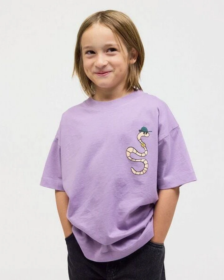 PlayPlayPauly CHECKER TOBI Erde Unisex Kinder T-Shirt aus Bio-Baumwolle