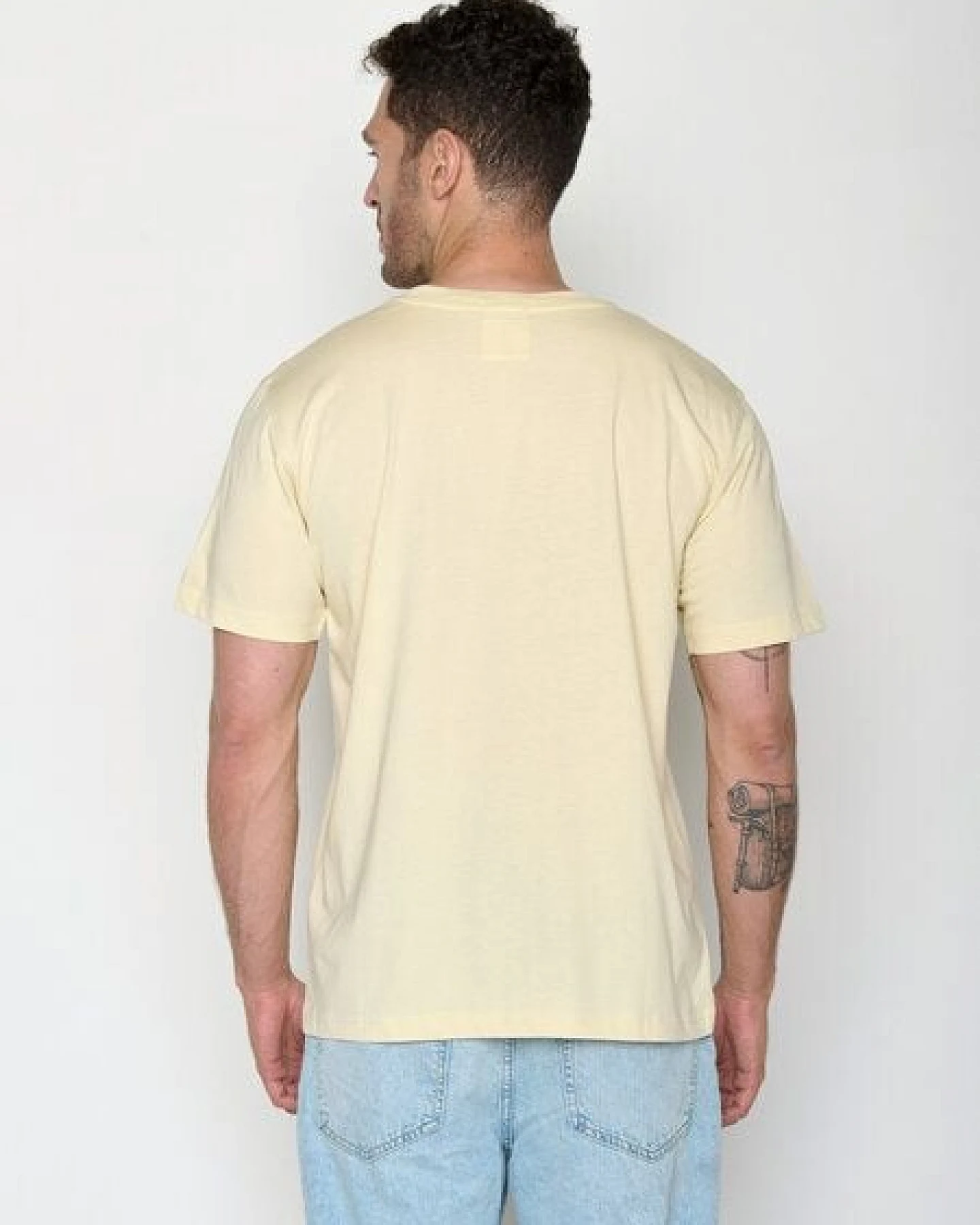 GREENBOMB Beach View Fusion - Lässiges Oversize-T-Shirt aus Bio-Baumwolle / hochwertiger Print / GOTS / Fair & Vegan – Ansicht 4