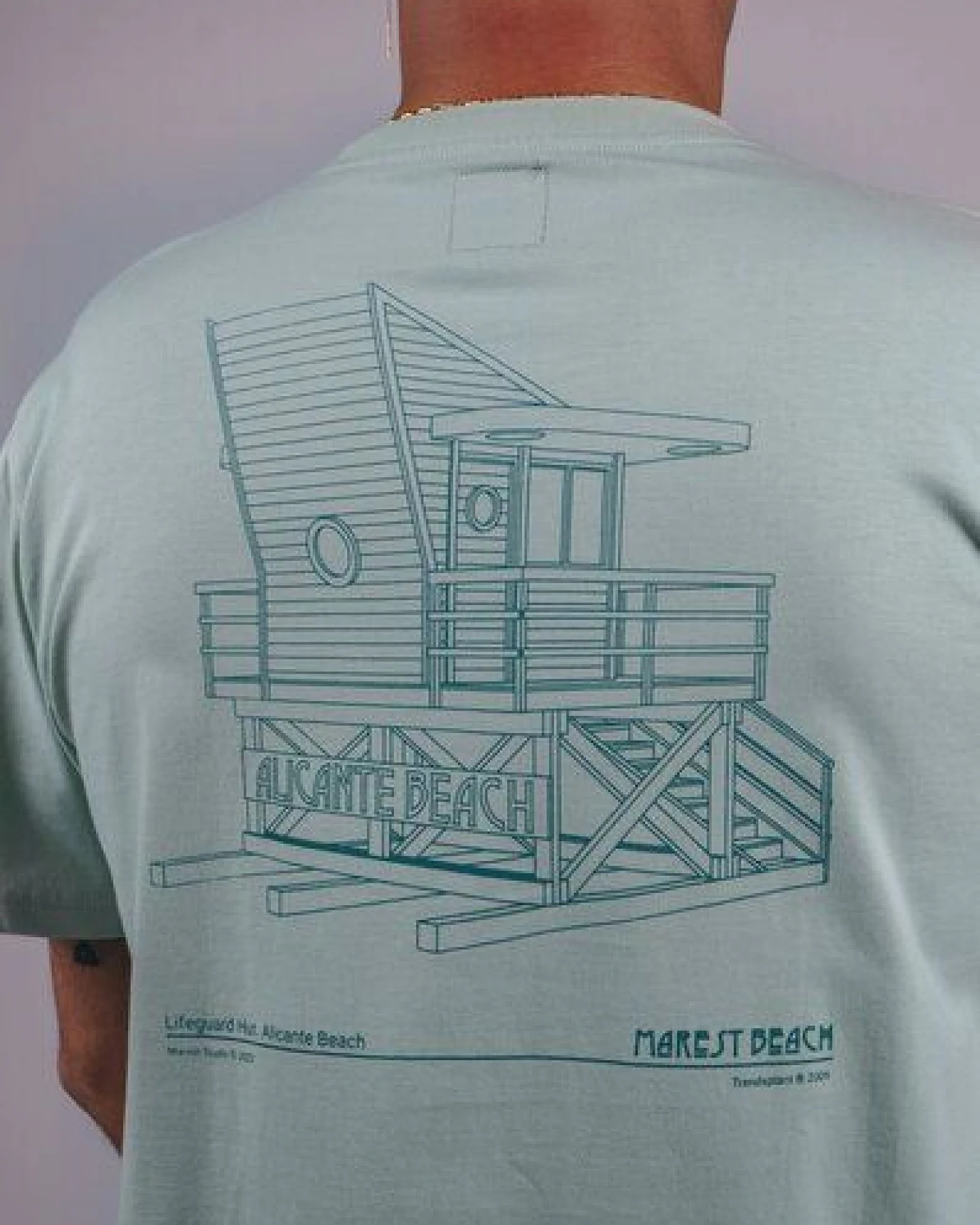 Antonyo Marest x Trendsplant Sketch T-Shirt Paris Green – Ansicht 2