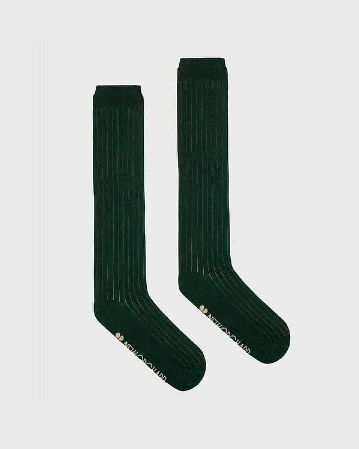 The New Orchard Knee-high Vegan Socks Green