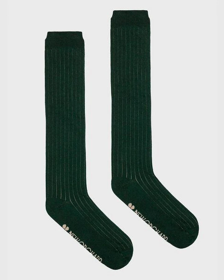 The New Orchard Knee-high Vegan Socks Green
