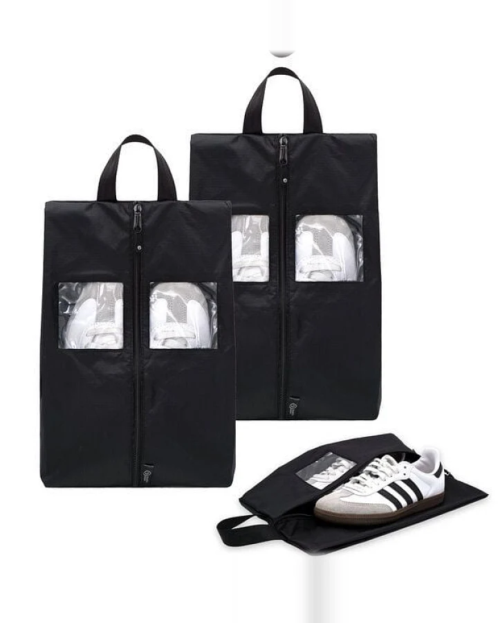 TRAVEL DUDE Schuhtasche 2er Set - Wasserfeste Schuhbeutel Reise, Koffer, Gepäck - Schmutzabweisender Schuhsack Reise für Schuhe