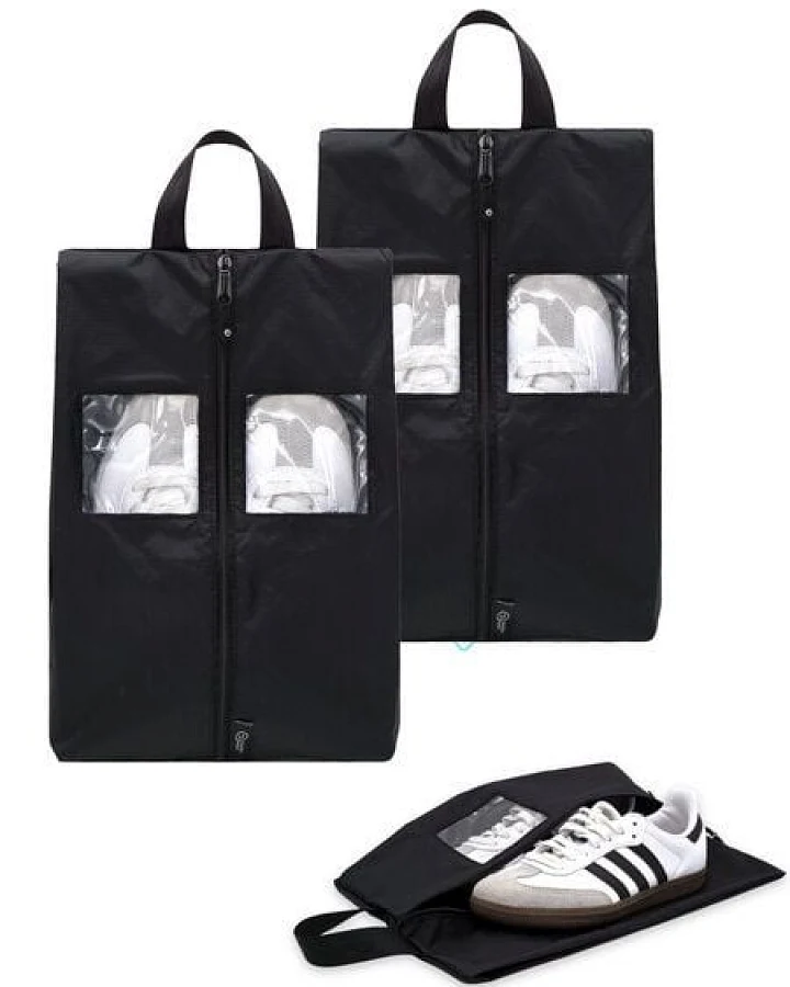 TRAVEL DUDE Schuhtasche 2er Set - Wasserfeste Schuhbeutel Reise, Koffer, Gepäck - Schmutzabweisender Schuhsack Reise für Schuhe