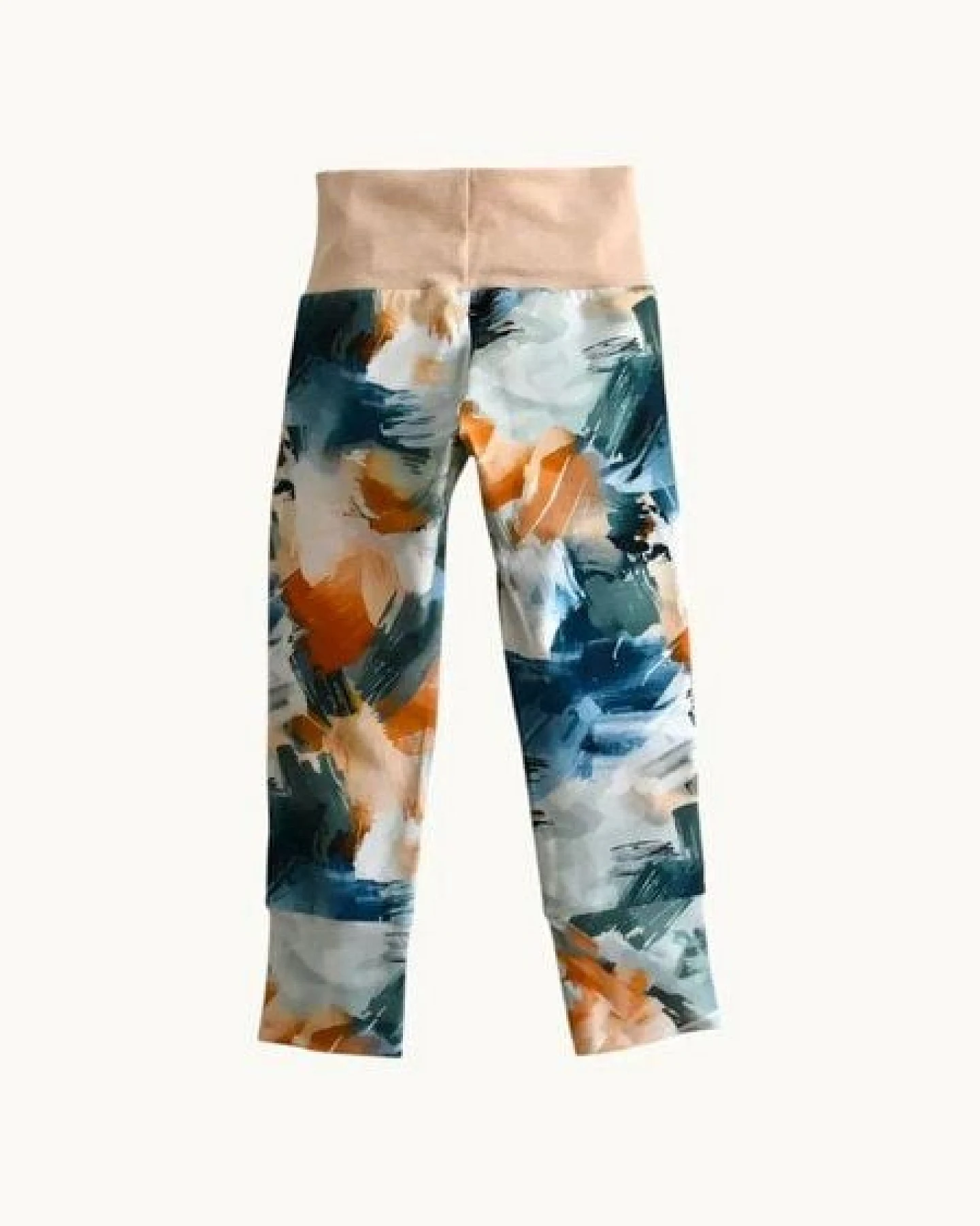 Babbily Mitwachs-Leggings Kinder Bio GOTS - Komfortbund, verstärkte Knie - Kunterbunt – Ansicht 3