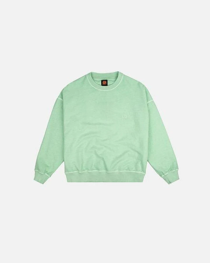 Trendsplant Women's Essential Pigment Oversized Sweater Dusty Aqua