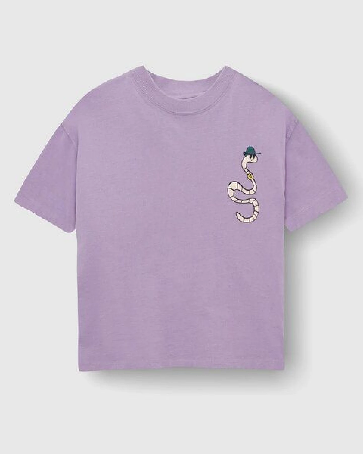 PlayPlayPauly CHECKER TOBI Erde Unisex Kinder T-Shirt aus Bio-Baumwolle – Ansicht 3