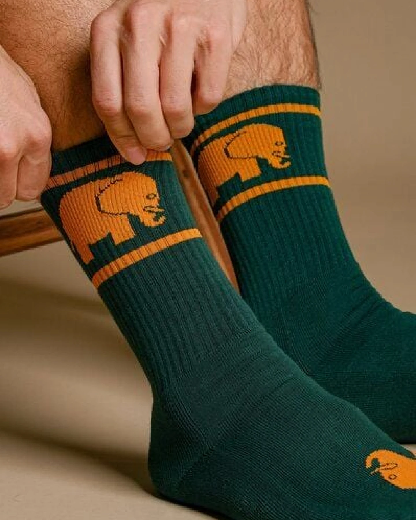 Trendsplant Green Organic Cotton Athletic Socks – Ansicht 4