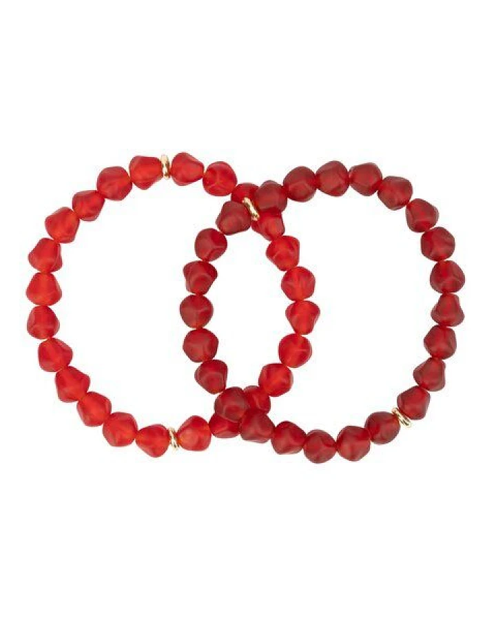 El Puente Armbänder "Farbschimmer", 2er-Set