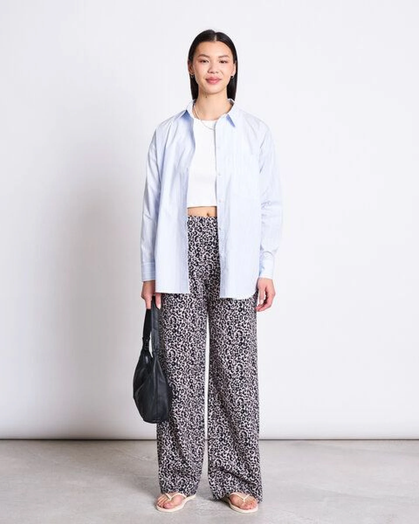 JAN N JUNE Weite Hose KISO Leo Print GOTS – Ansicht 2
