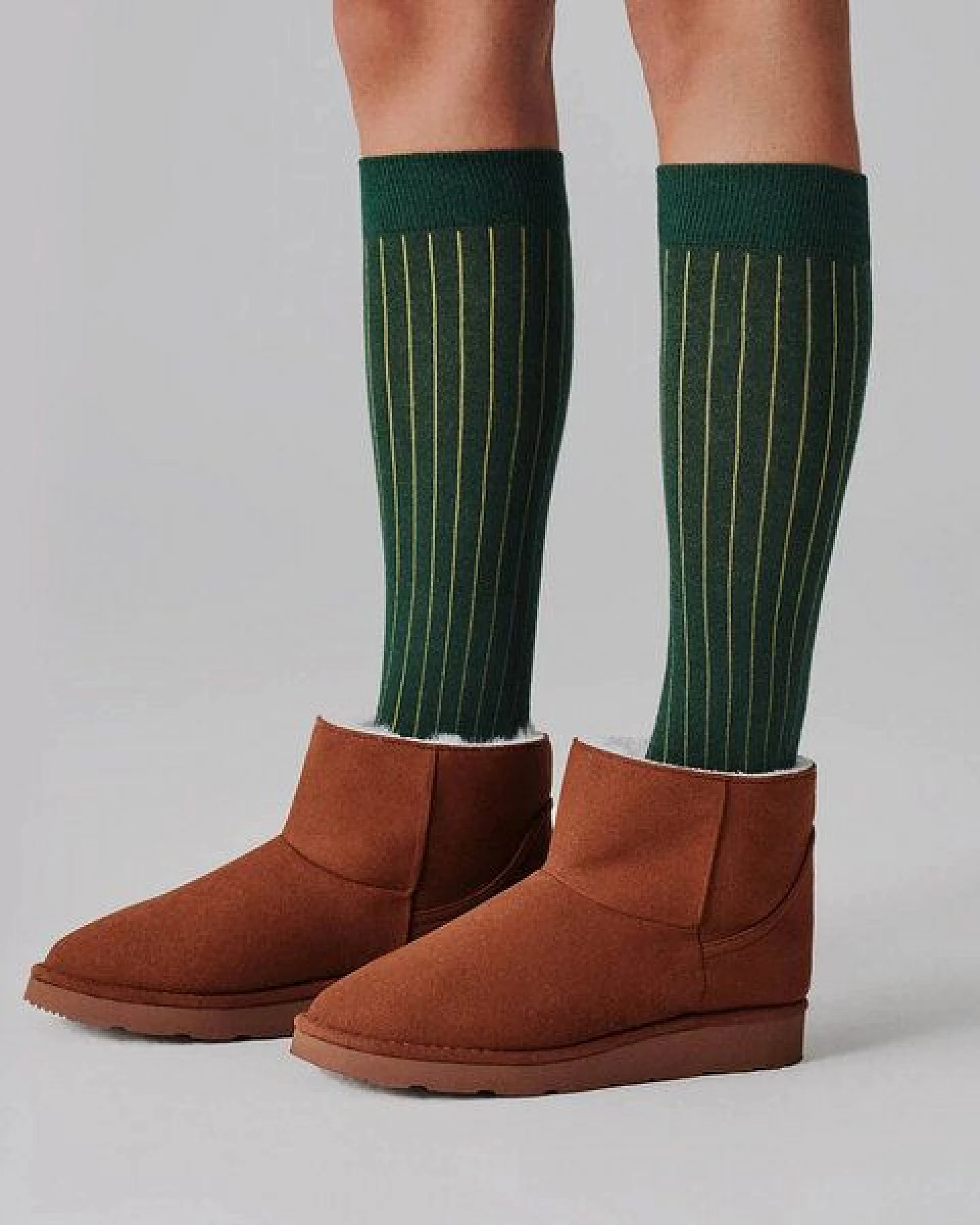 New Orchard Knee-high Vegan Socks Green – Ansicht 2