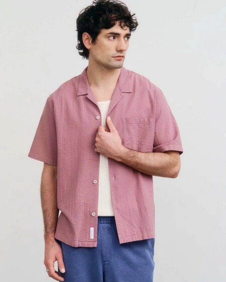 Rotholz Bowling Shirt - Unisex aus Bio-Baumwolle