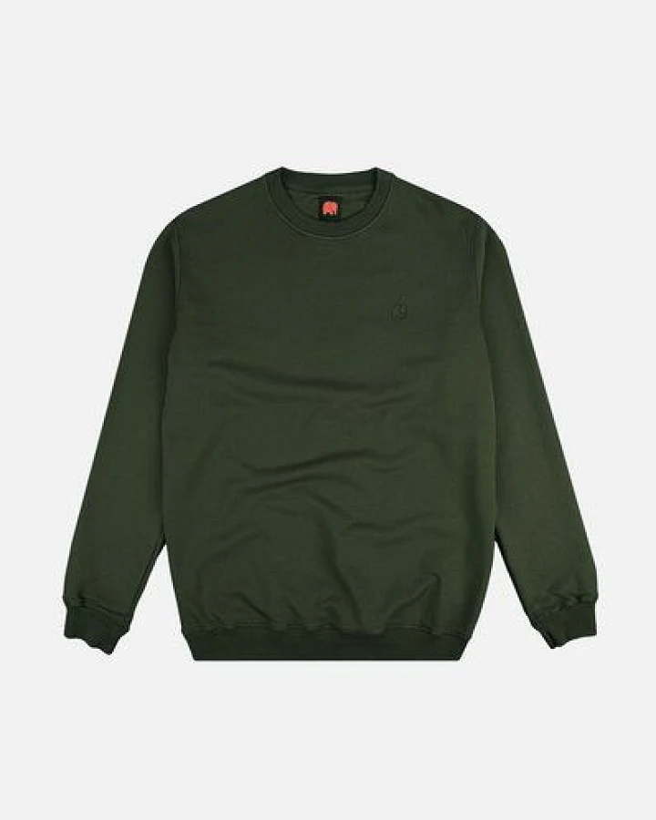 Trendsplant Essential Garment Heavyweight Sweatshirt Kombu Green