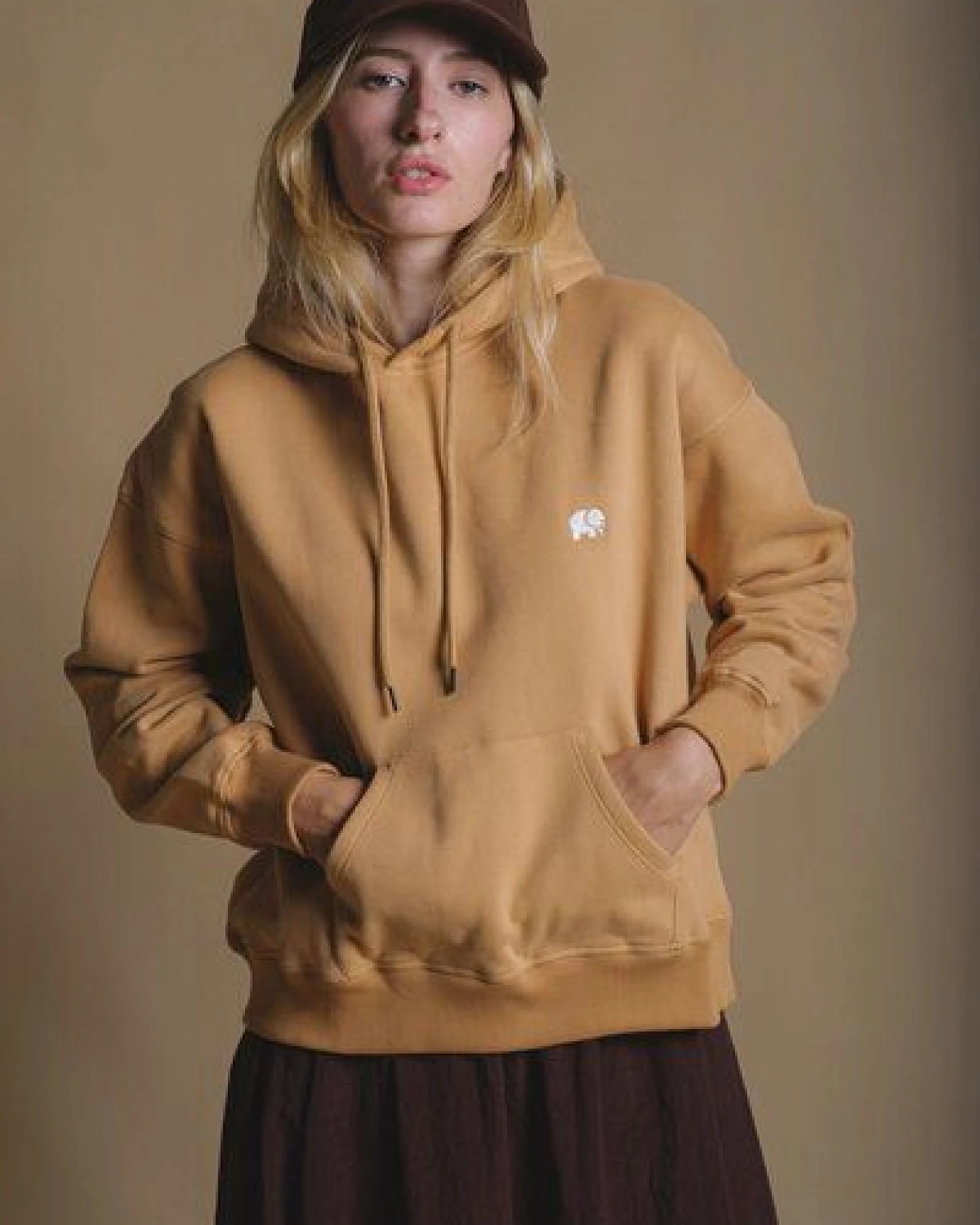 Trendsplant Women's Organic Essential Oversized Hoodie Apple Cinnamon – Ansicht 3