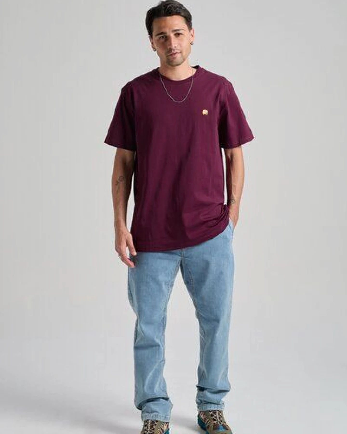 Trendsplant Organic Essential T-Shirt Wine Red – Ansicht 2