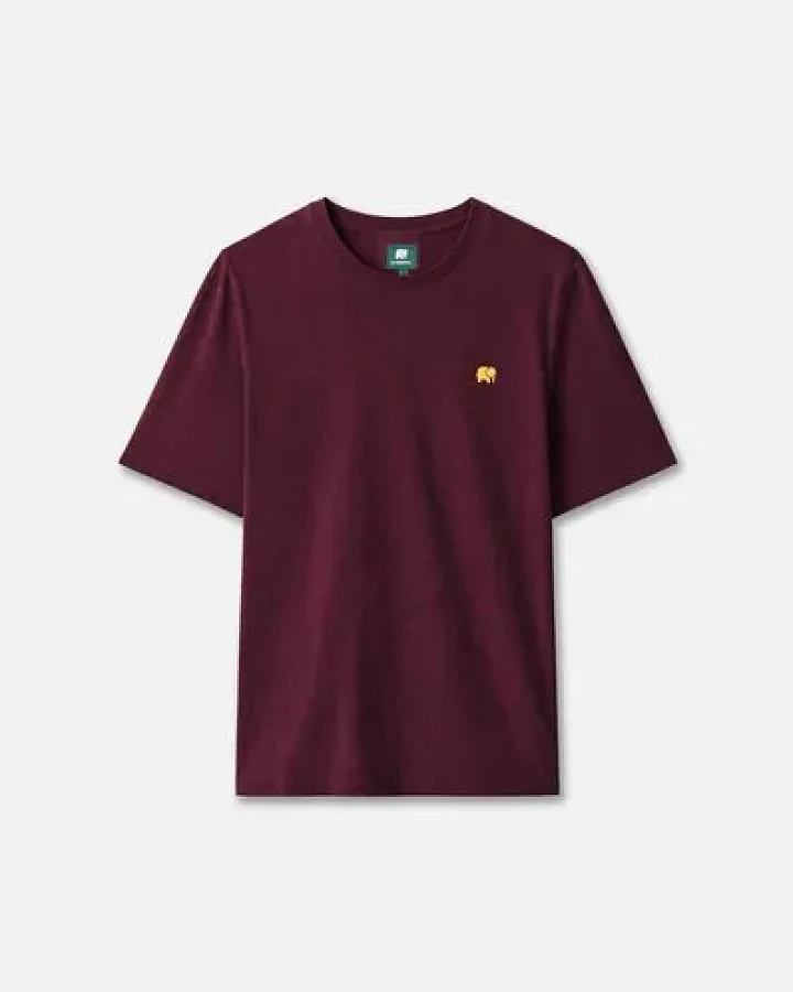 Trendsplant Organic Essential T-Shirt Wine Red