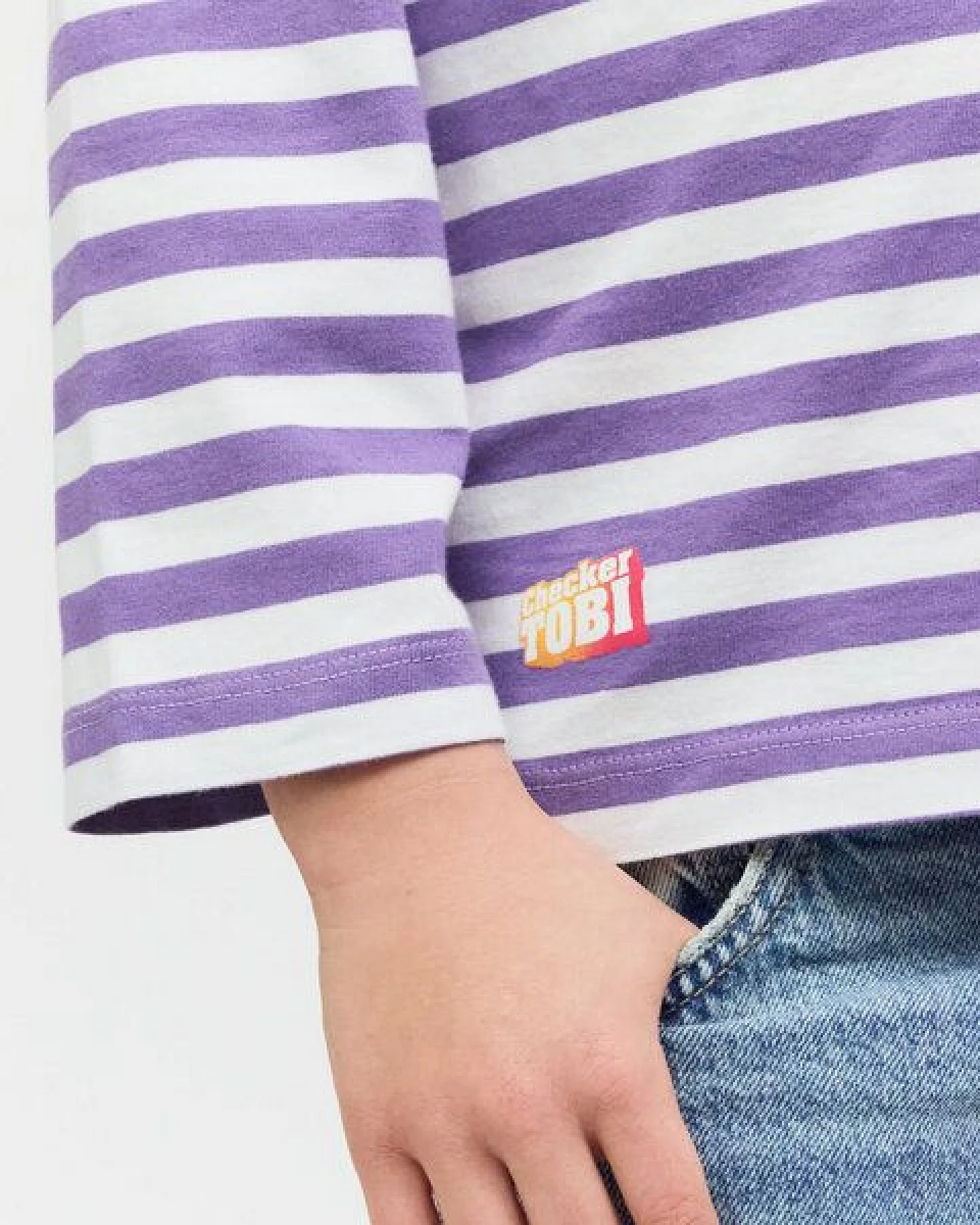 PlayPlayPauly CHECKER TOBI Kaktus Unisex Kinder Longsleeve aus Bio-Baumwolle – Ansicht 4